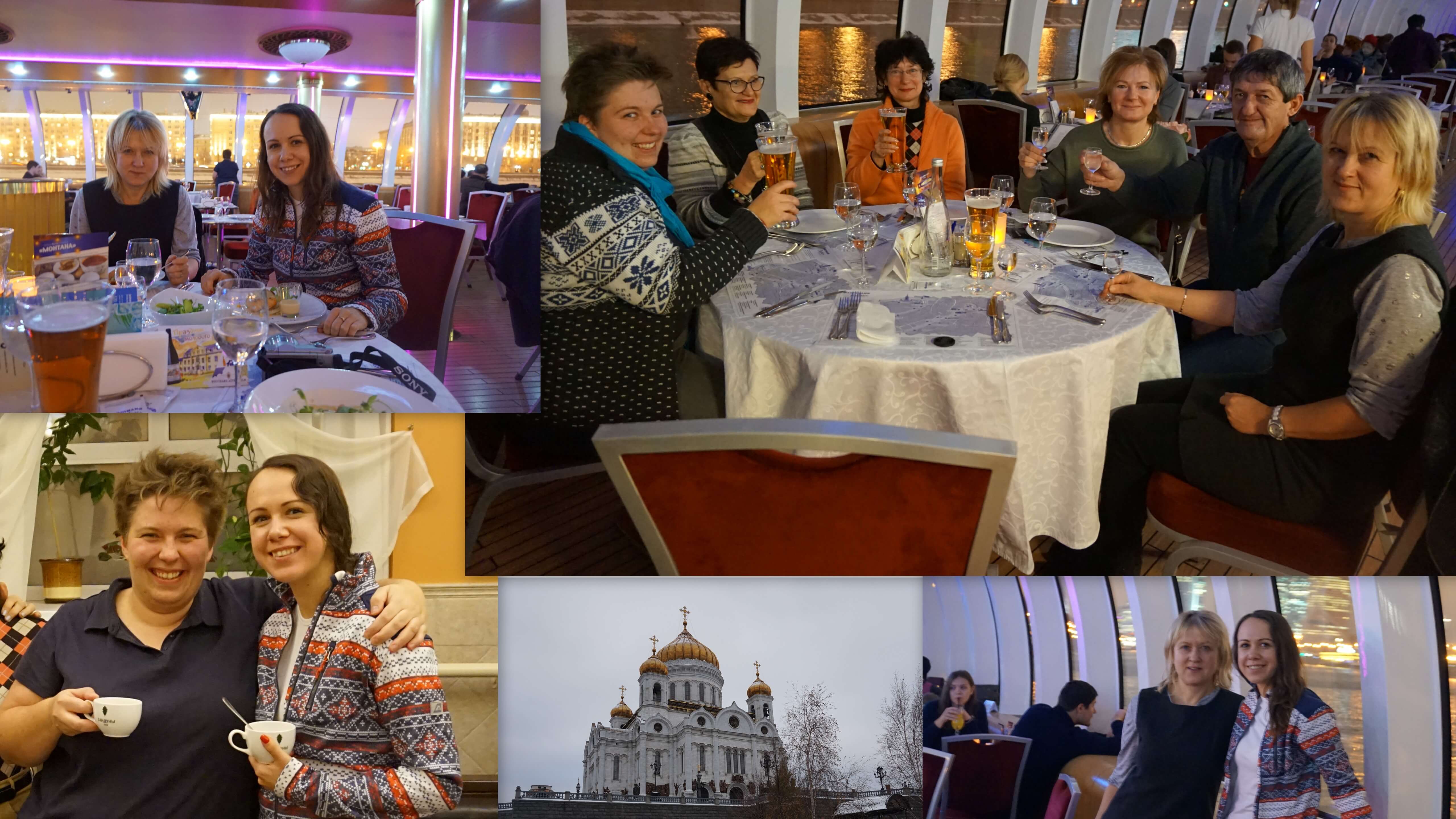 Príjemné posedenie v lodnej reštaurácii, Moskva