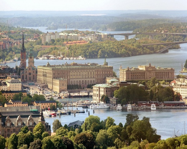 Pohľad na Štokholmský kráľovský palác